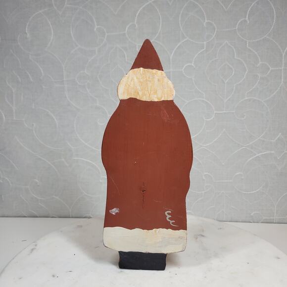 VINTAGE Wooden Carved Santa Claus Figure‎ 10" Handpainted Christmas Folk Art - Picture 2 of 12